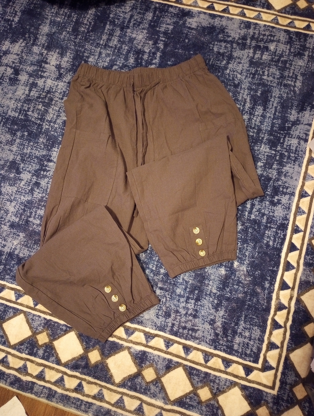 2 For $10 Casual Drawstring Pants in Grey Khol's - Picture 2 of 6